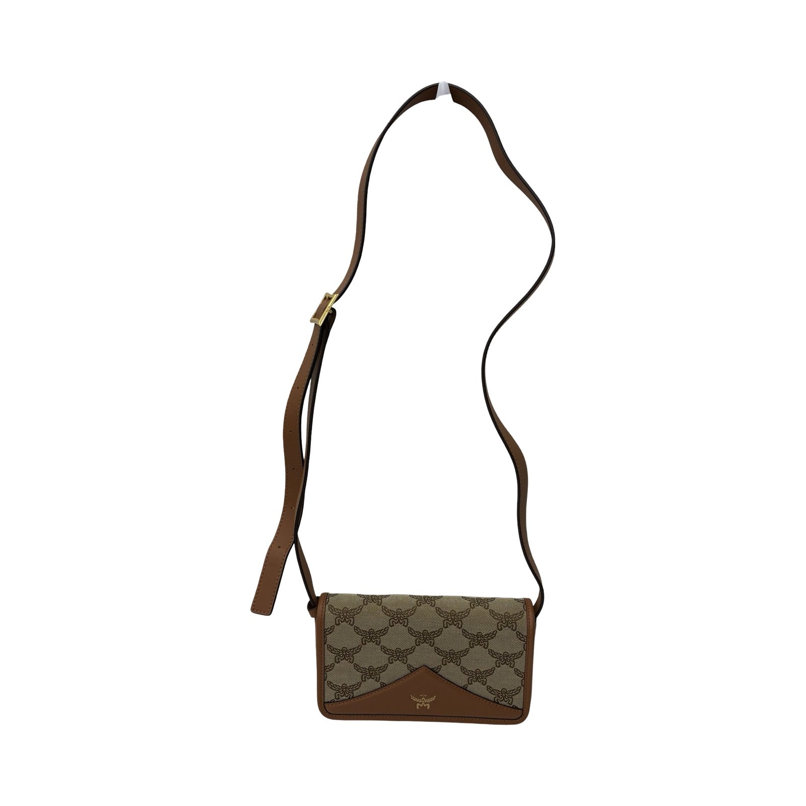 Crossbody Luxury Designer By Mcm In Tan, Size:Small