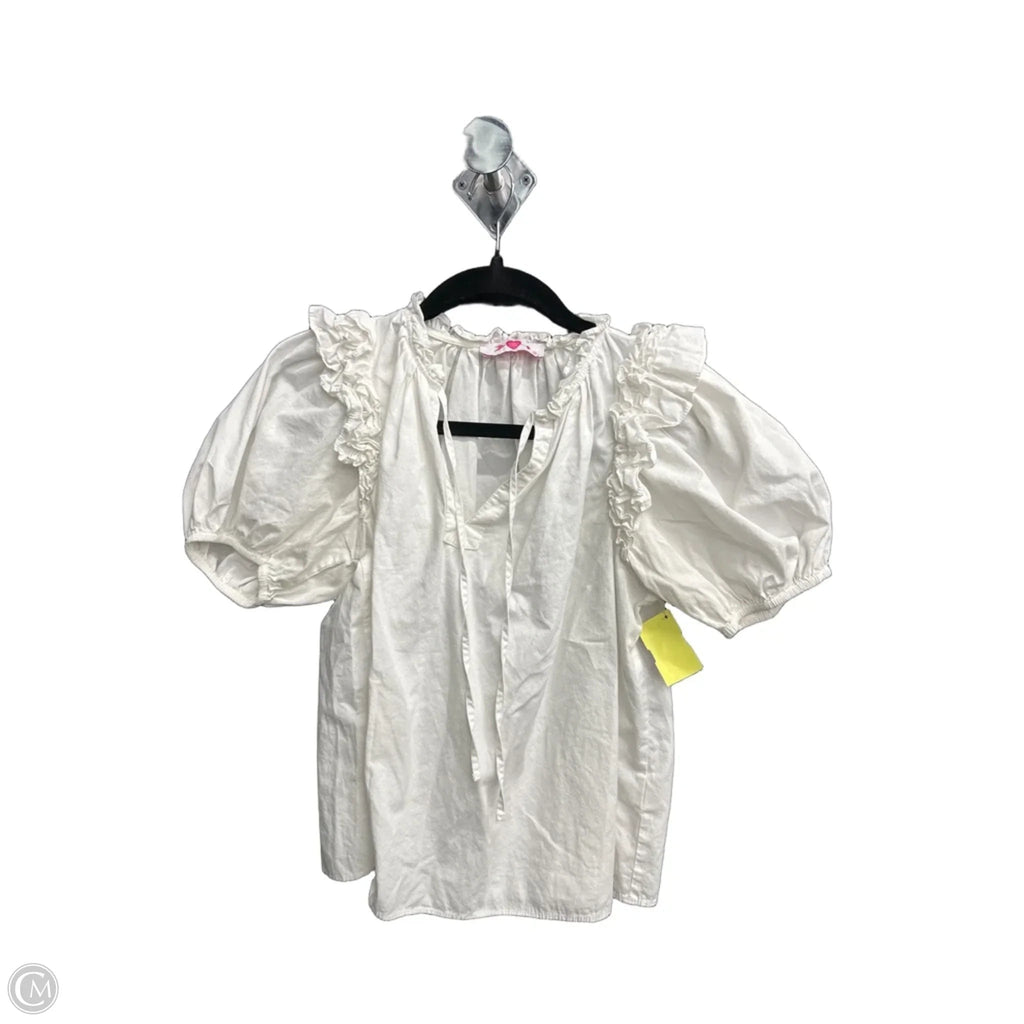 Top Short Sleeve By Buddy Love In White, Size: Xs