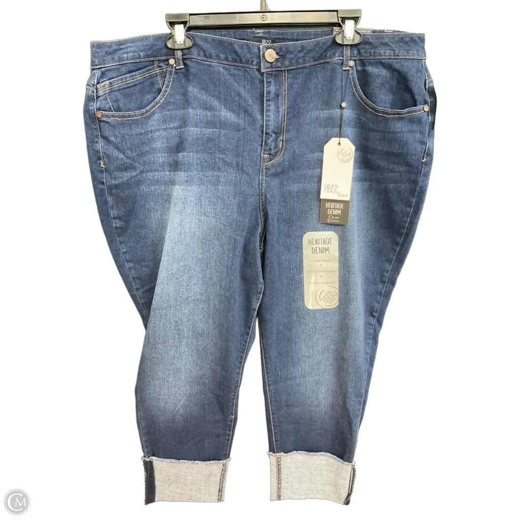 Jeans Straight By 1822 Denim In Blue, Size: 24