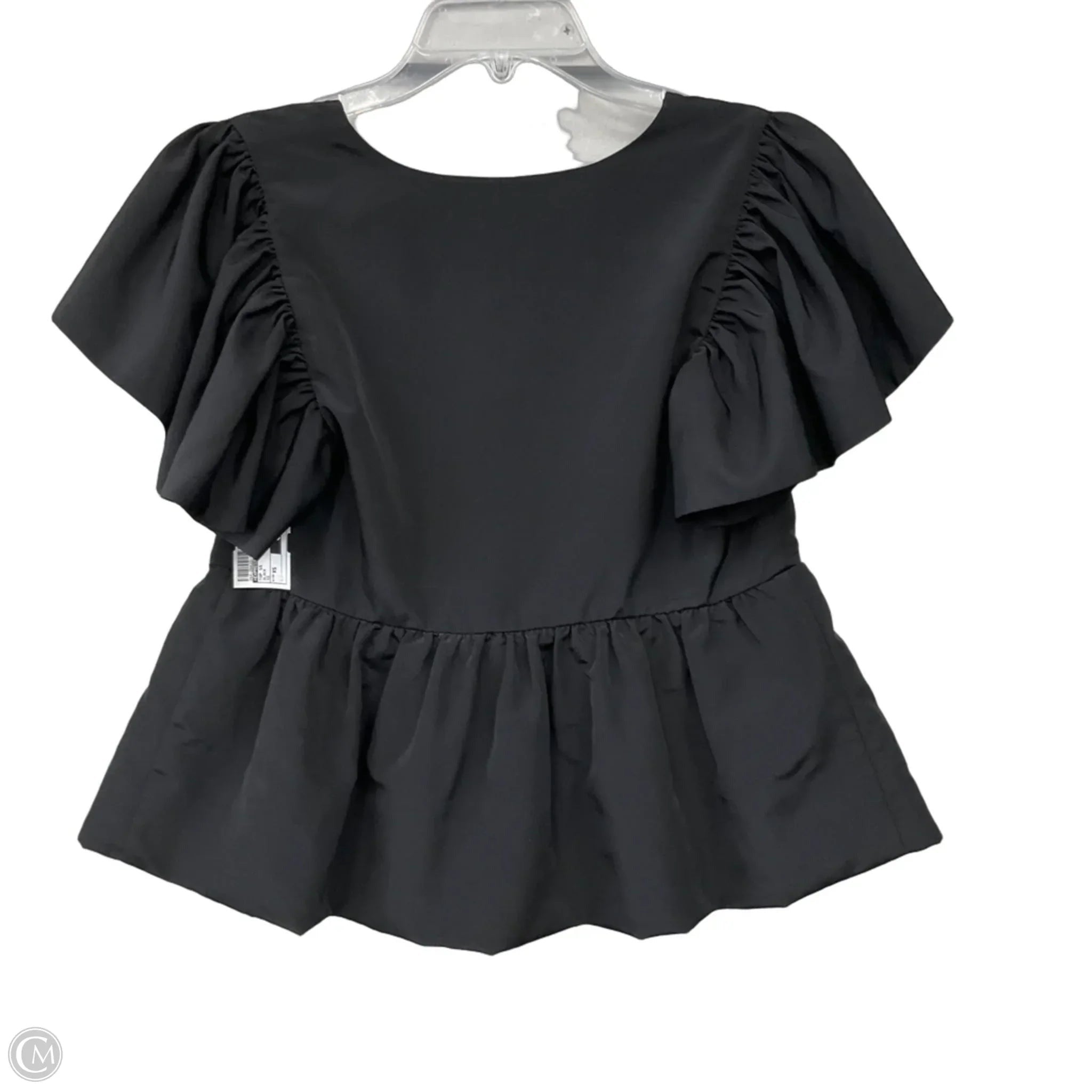 Top Short Sleeve By Express In Black, Size: Xs