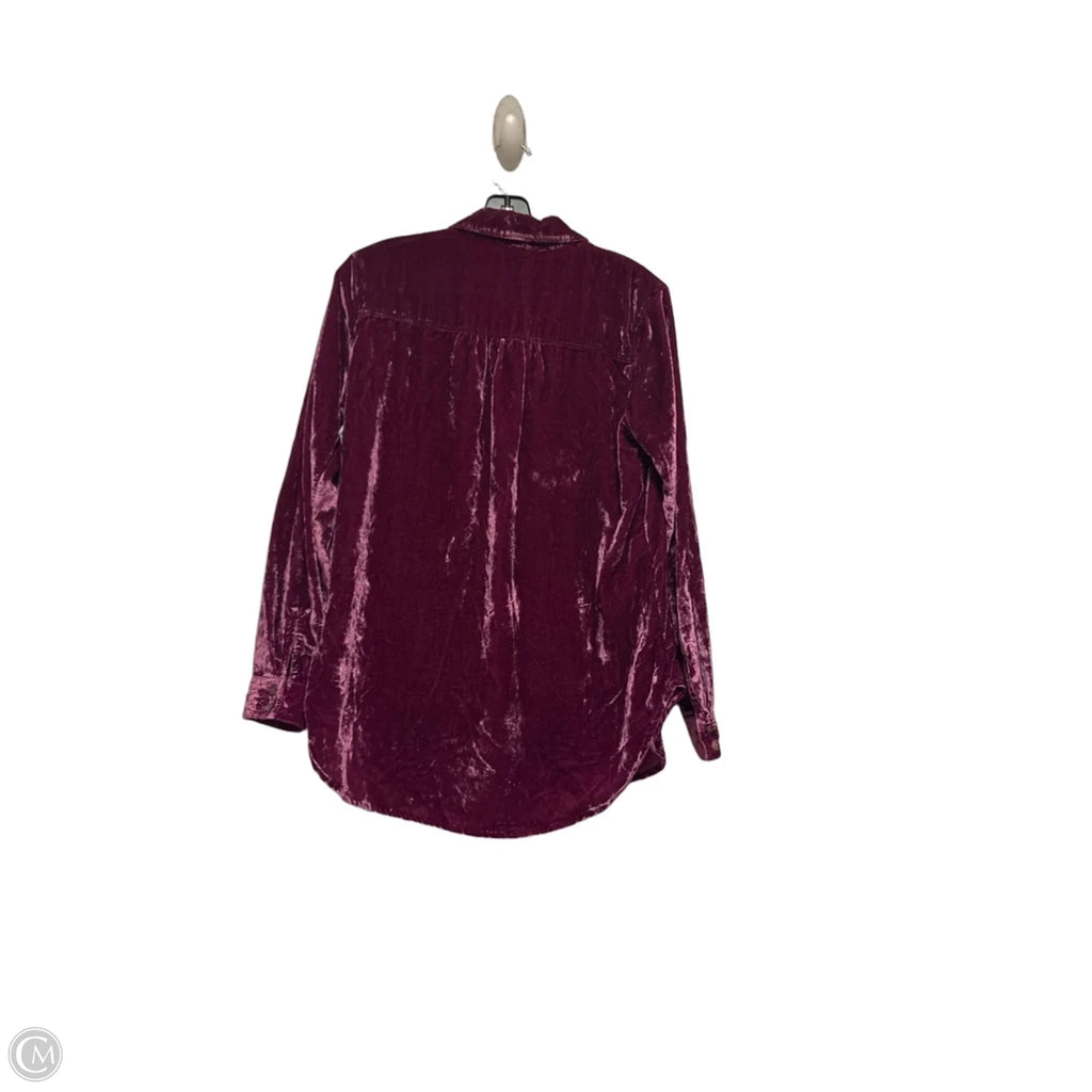 Top Long Sleeve By Pilcro In Purple, Size: Xs