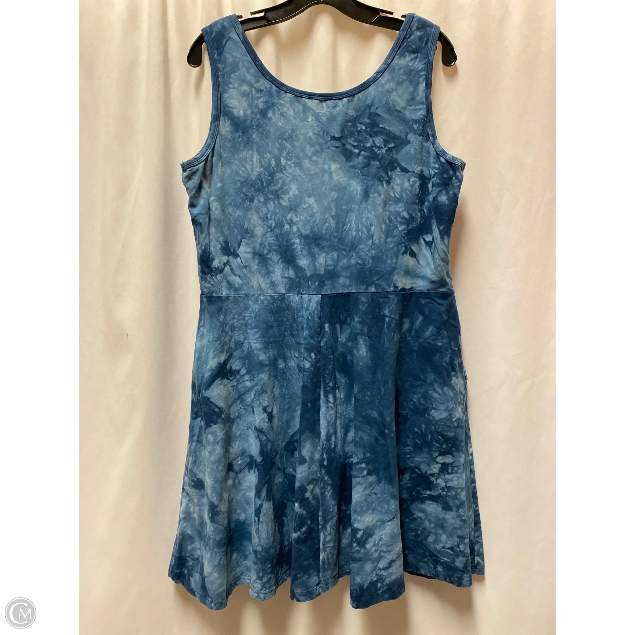 Dress Casual Midi By Clothes Mentor In Blue, Size: Xxl