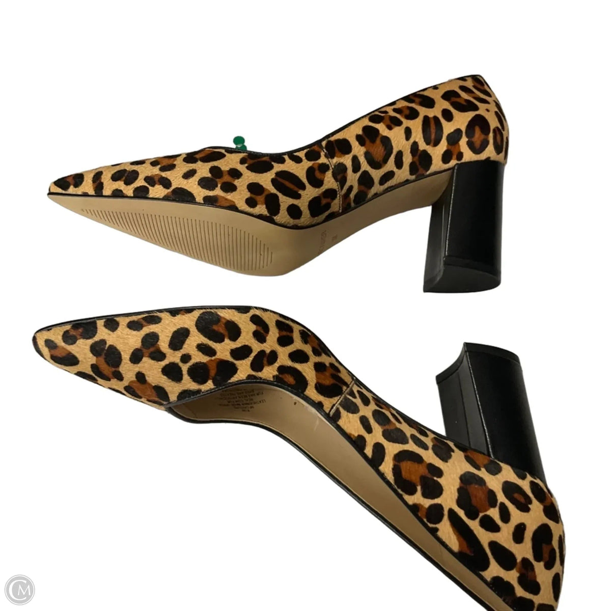 Shoes Heels Block By Marc Fisher In Animal Print, Size: 8.5