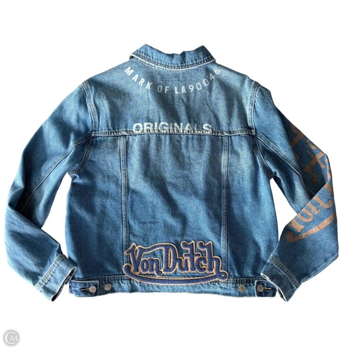 Jacket Denim By Von Dutch In Blue Denim, Size: M