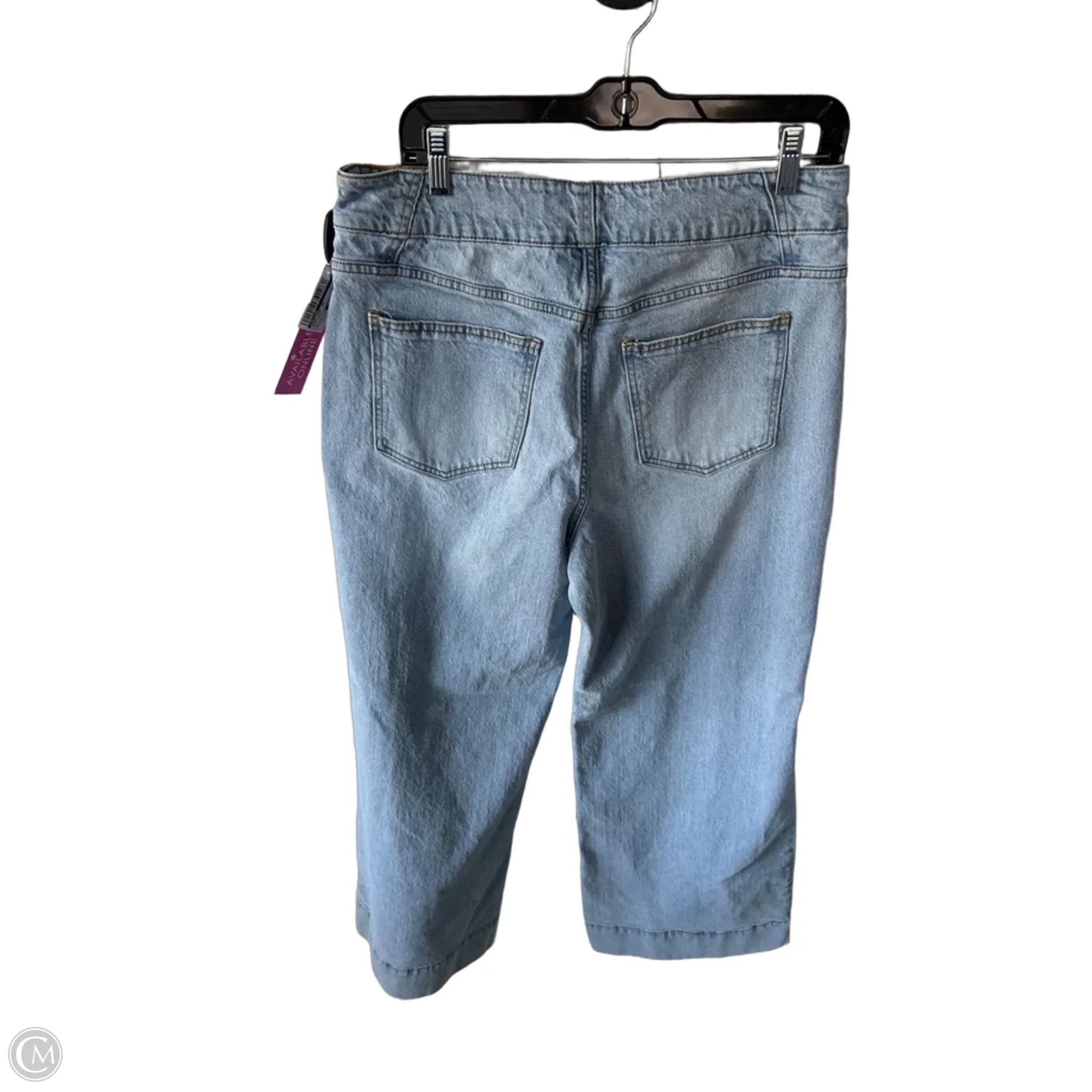 Jeans Wide Leg By Habitual In Blue Denim, Size: 12