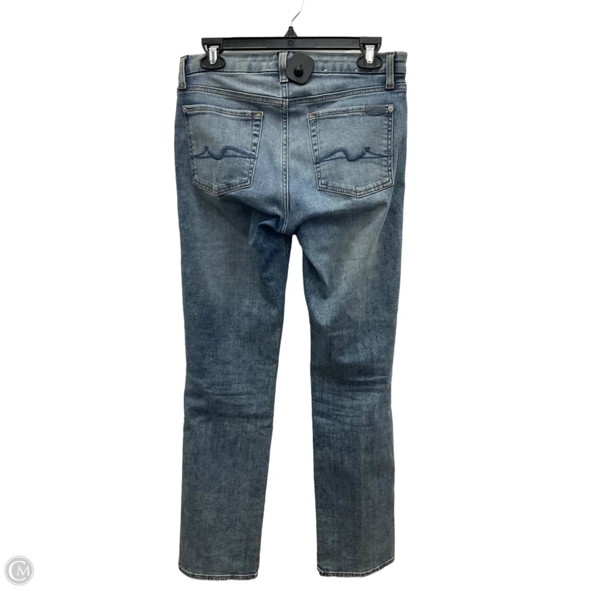 Jeans Skinny By 7 For All Mankind In Blue Denim, Size: 6