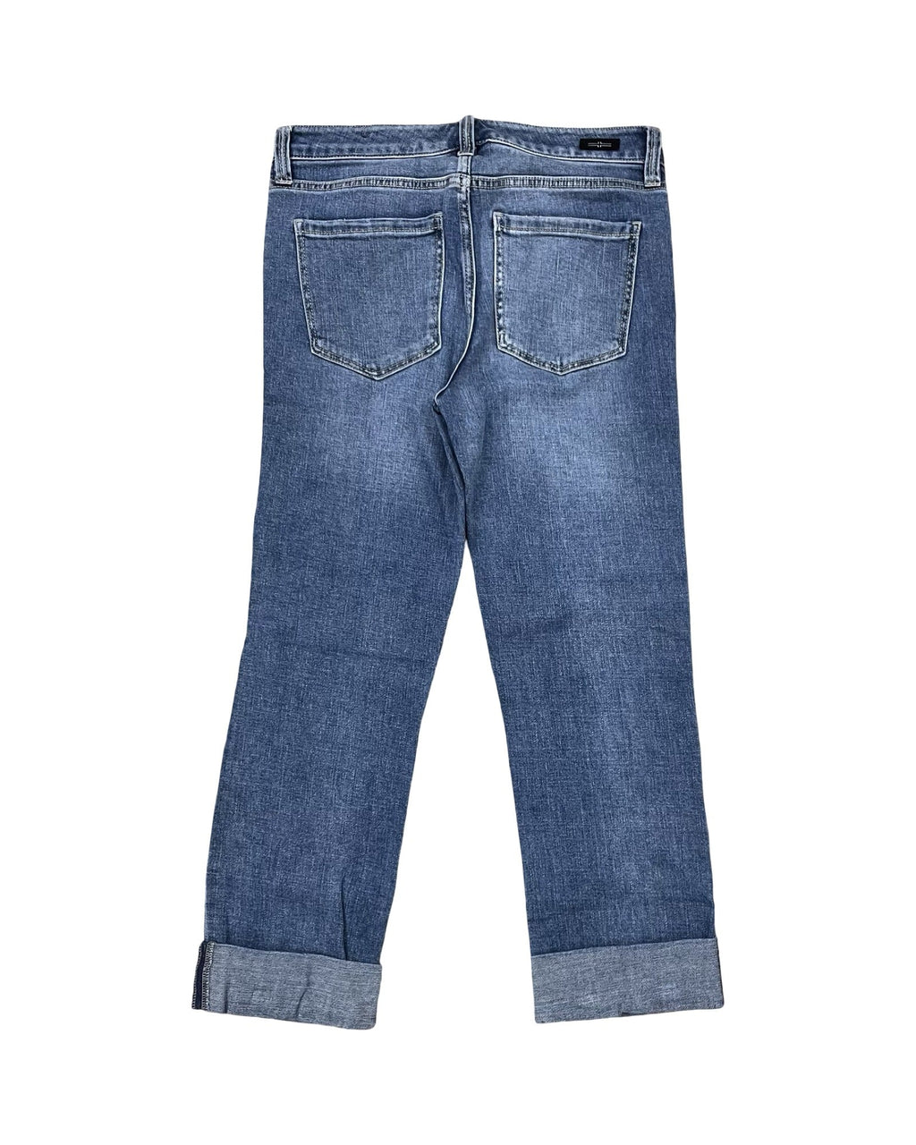 Jeans Cropped By Liverpool In Blue Denim, Size:2