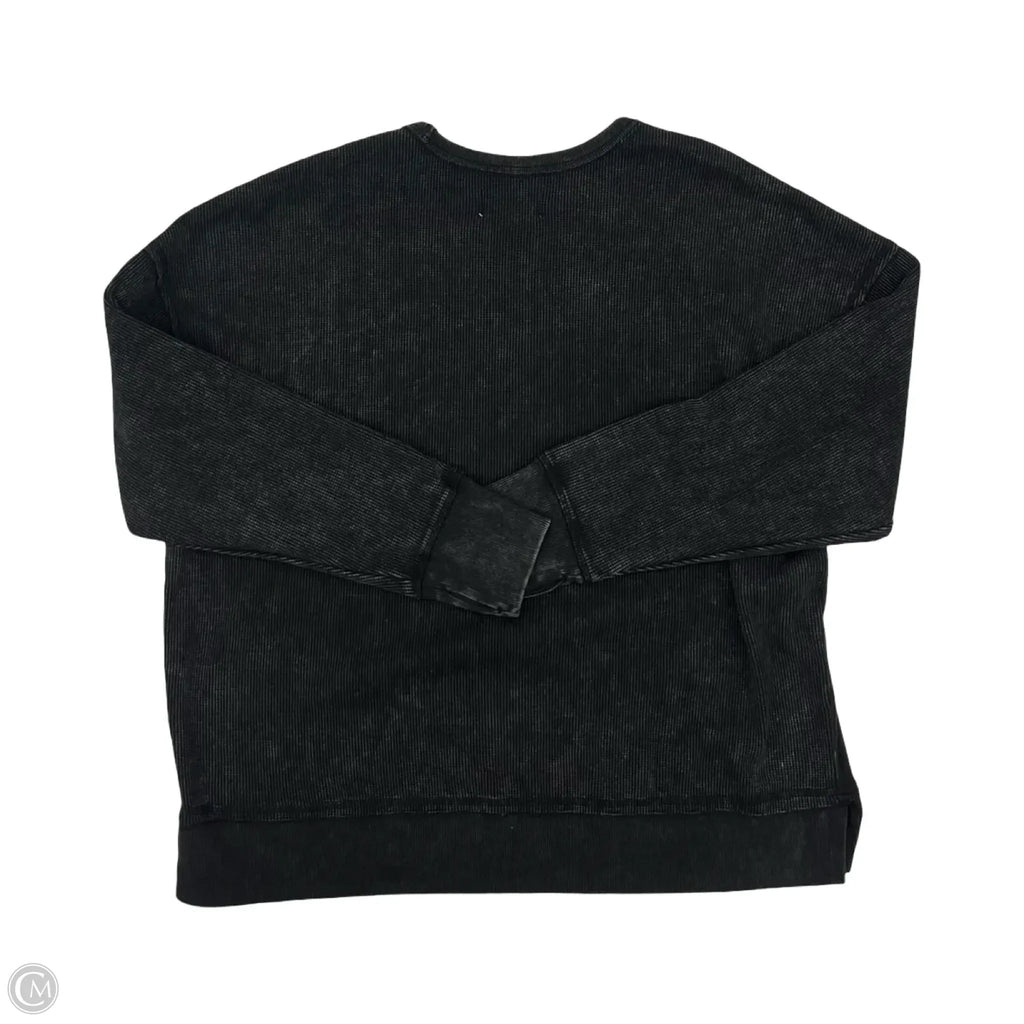 Top Long Sleeve By Seven 7 In Grey, Size: Xxl