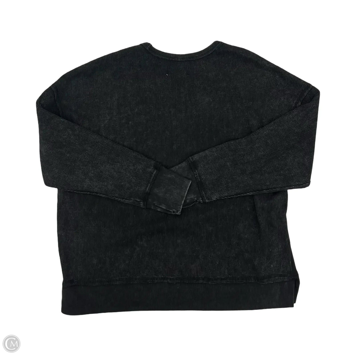 Top Long Sleeve By Seven 7 In Grey, Size: Xxl