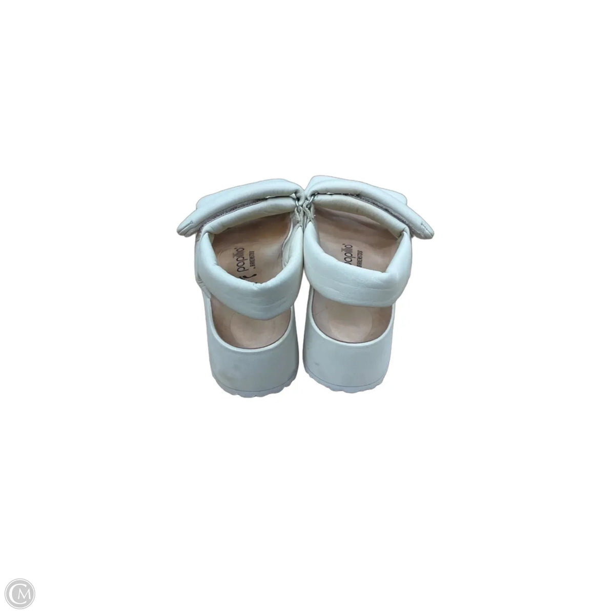Sandals Flats By Birkenstock In Cream, Size: 8.5