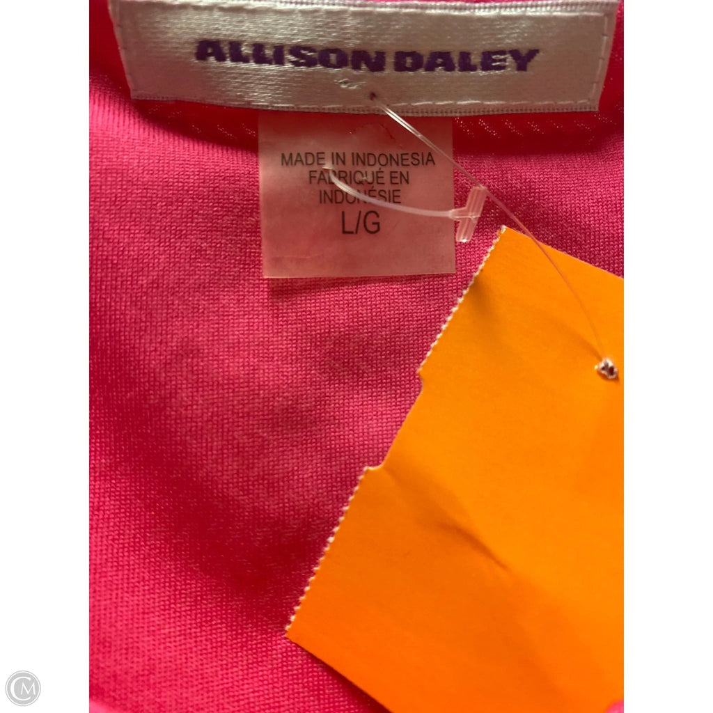 Top Sleeveless By Allison Daley In Pink, Size: L