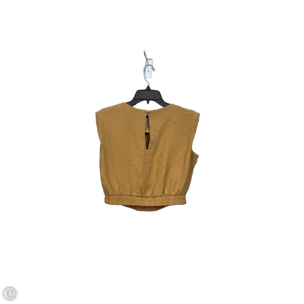 Top Sleeveless By A New Day In Tan, Size: M