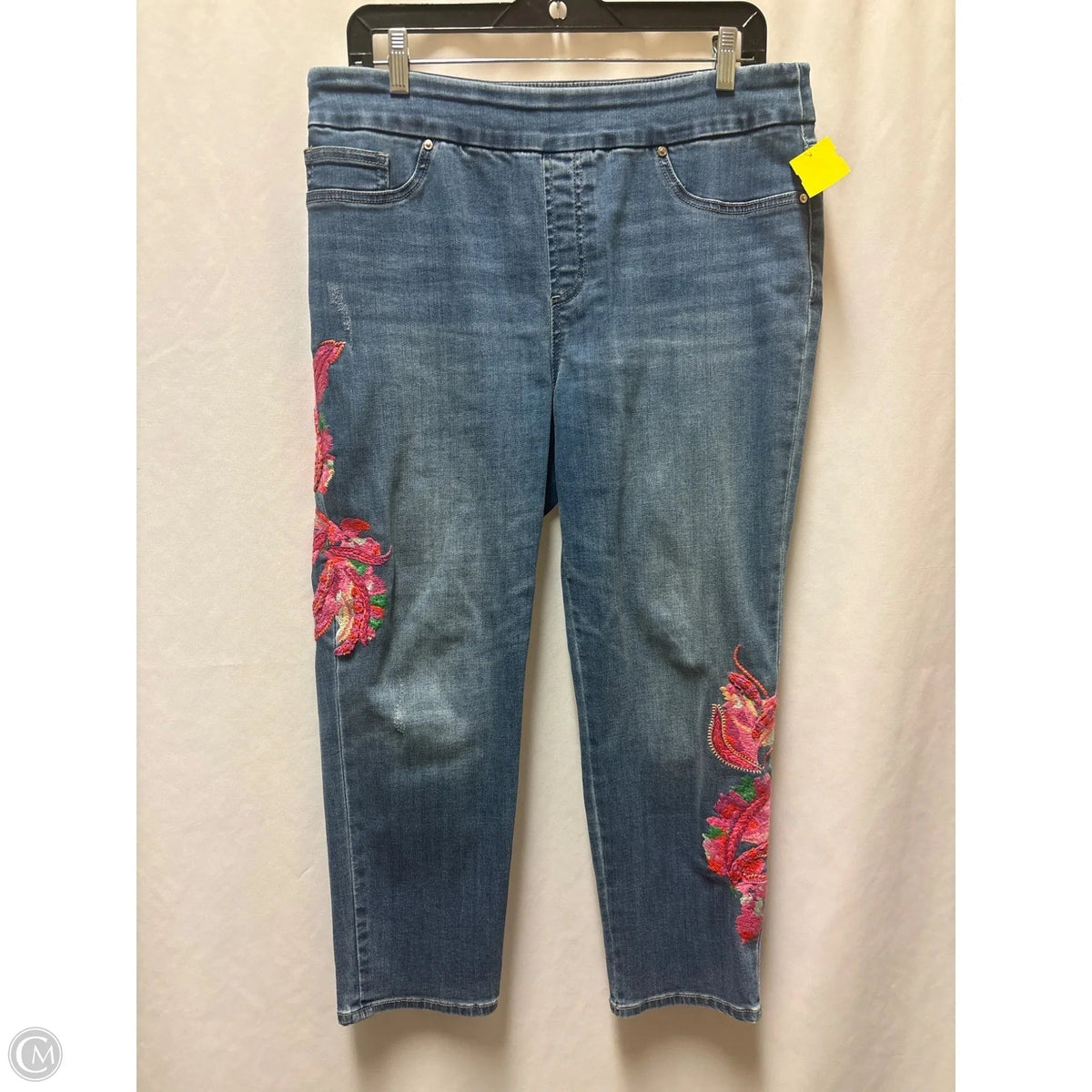 Capris By Chicos In Blue Denim, Size: 10