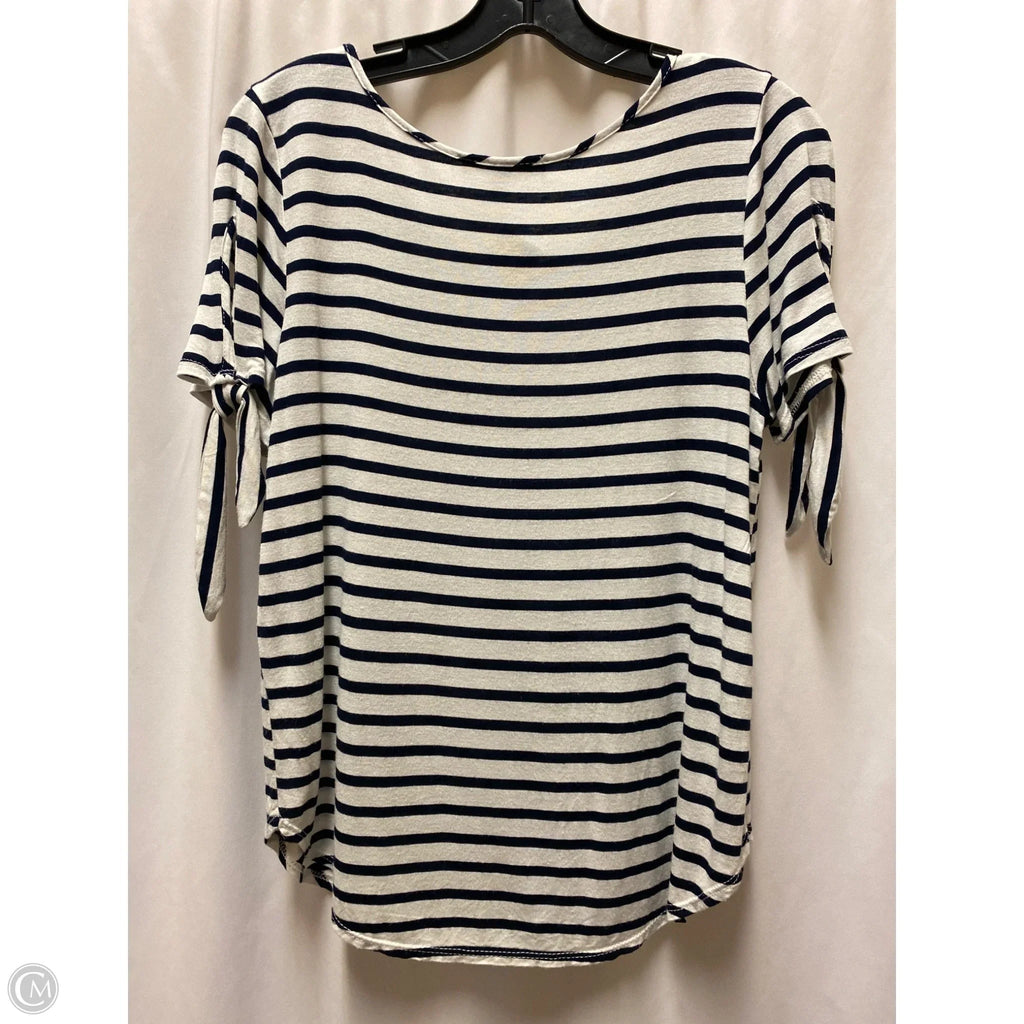 Top Short Sleeve By Green Envelope In Navy, Size: S