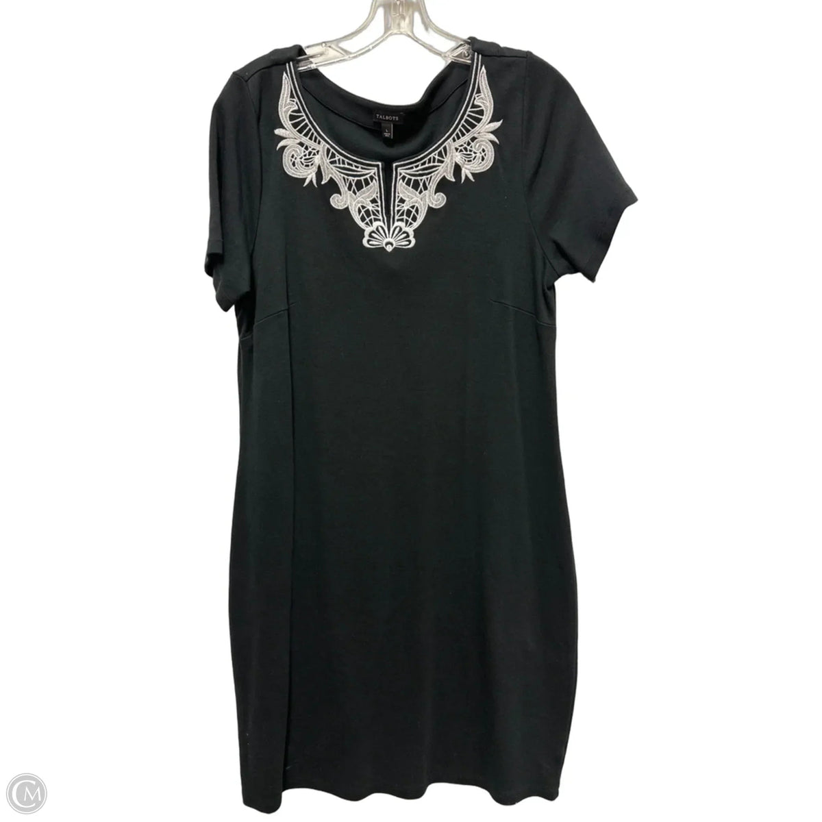 Dress Casual Midi By Talbots In Navy, Size: L