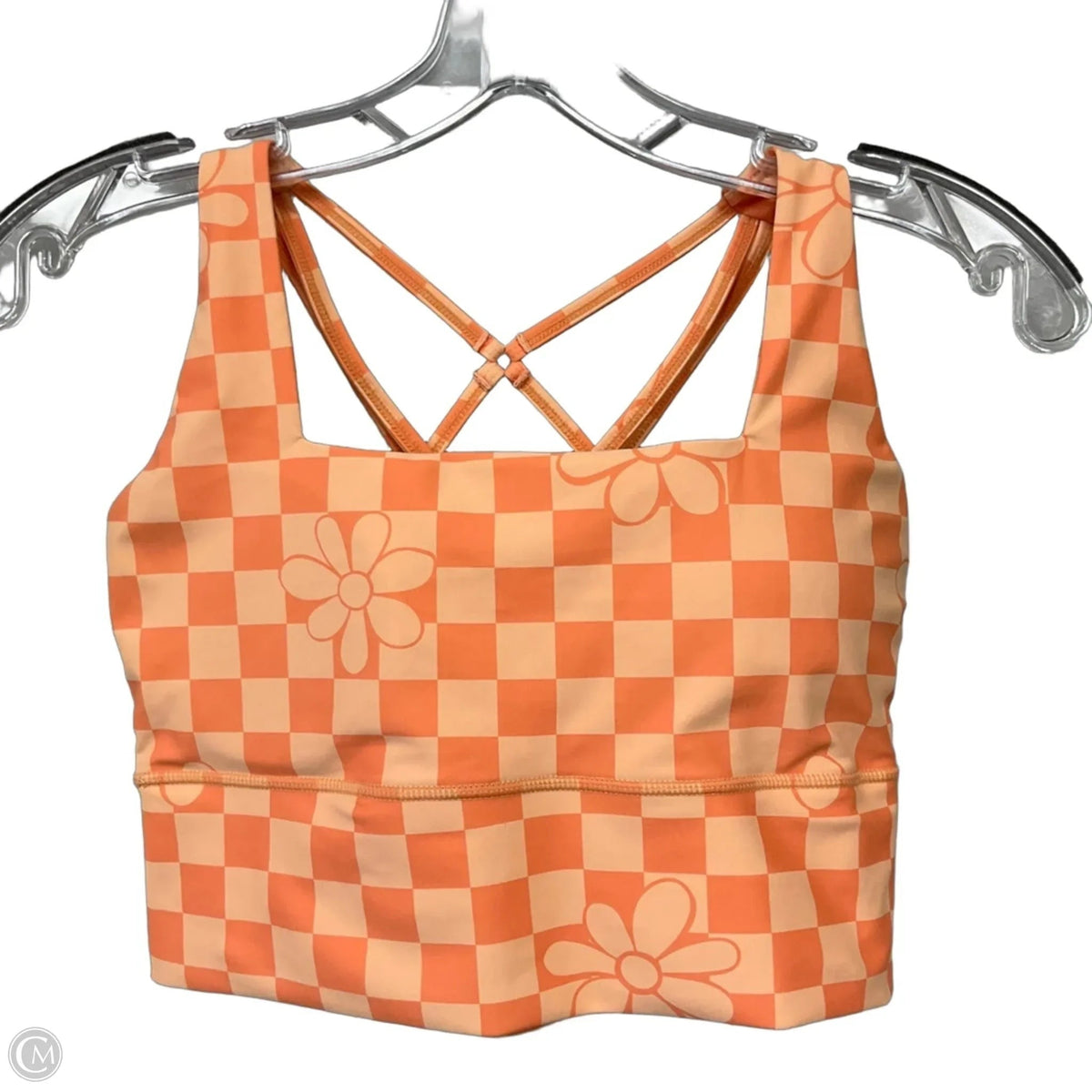 Athletic Bra By Pink Lily In Orange, Size: M