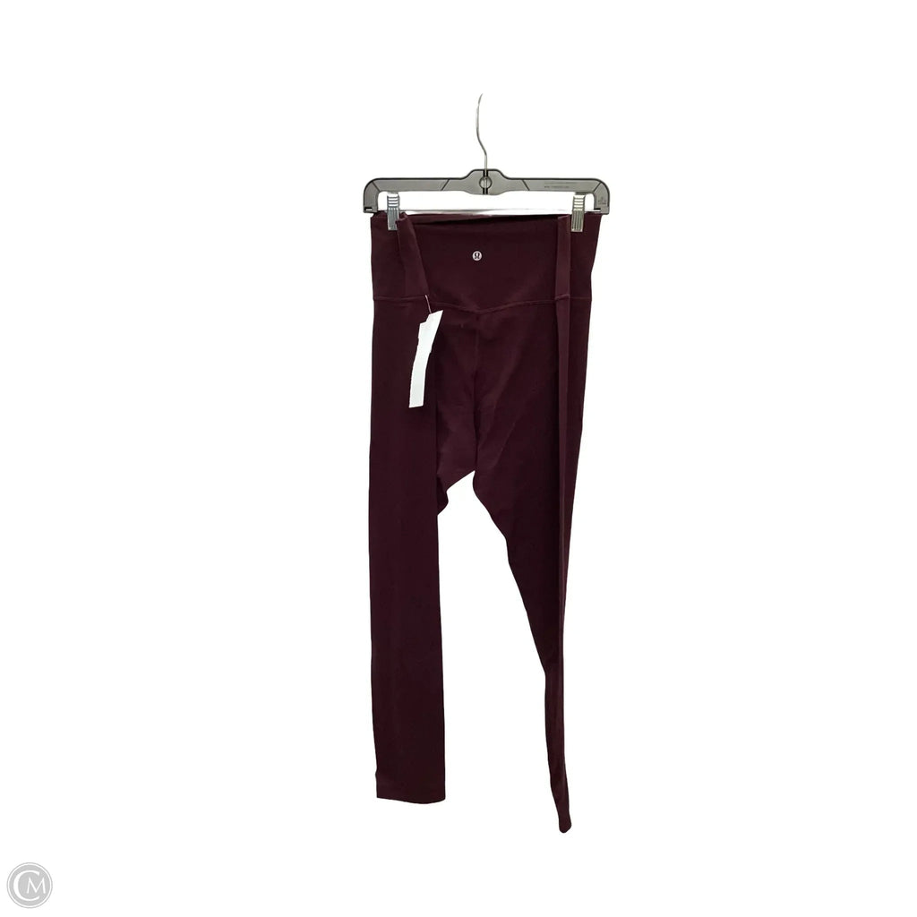 Athletic Leggings By Lululemon In Red, Size: 20