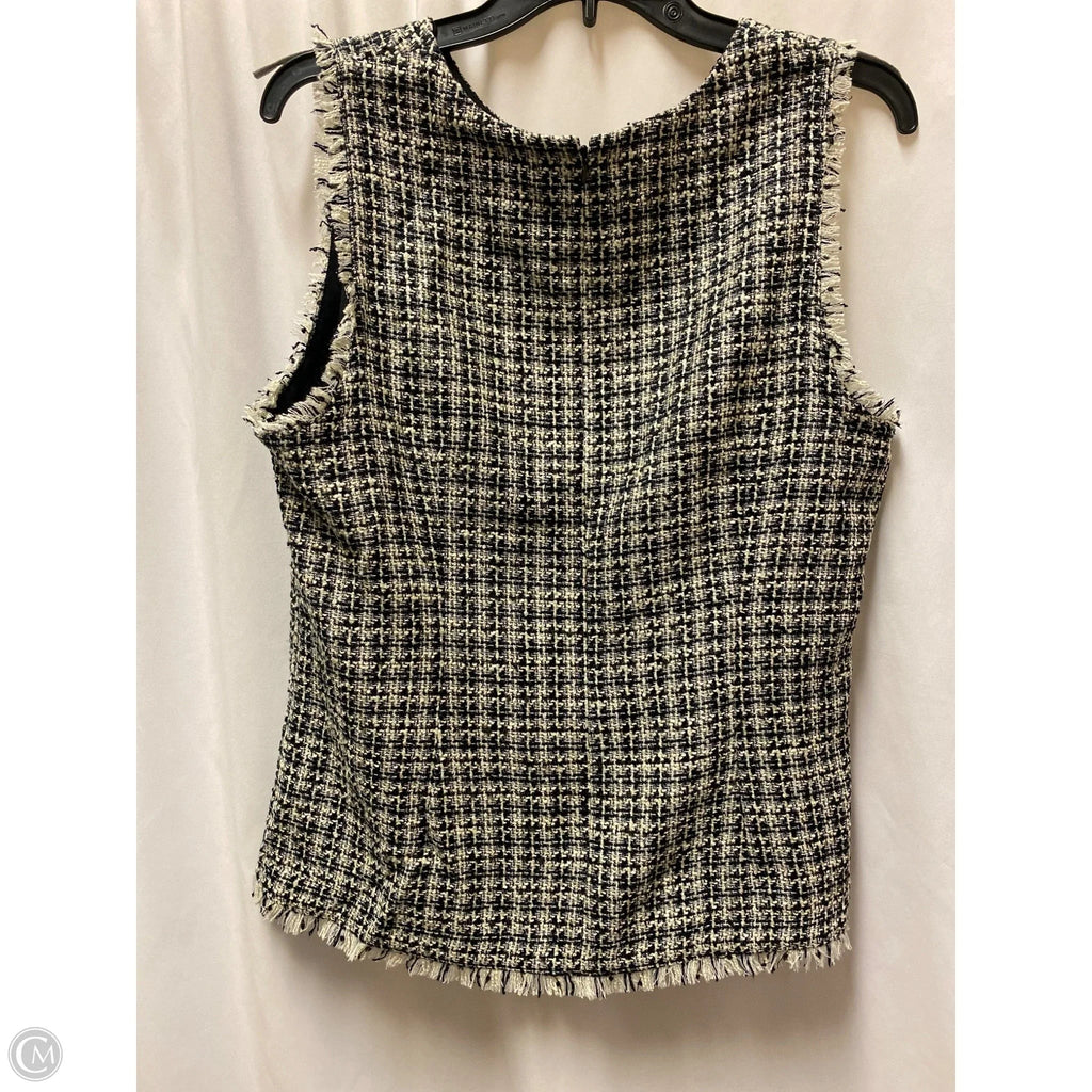 Top Sleeveless By Ann Taylor In Black, Size: L