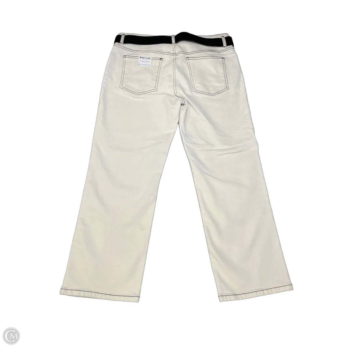 Jeans Straight By Top Shop In White Denim, Size: 10