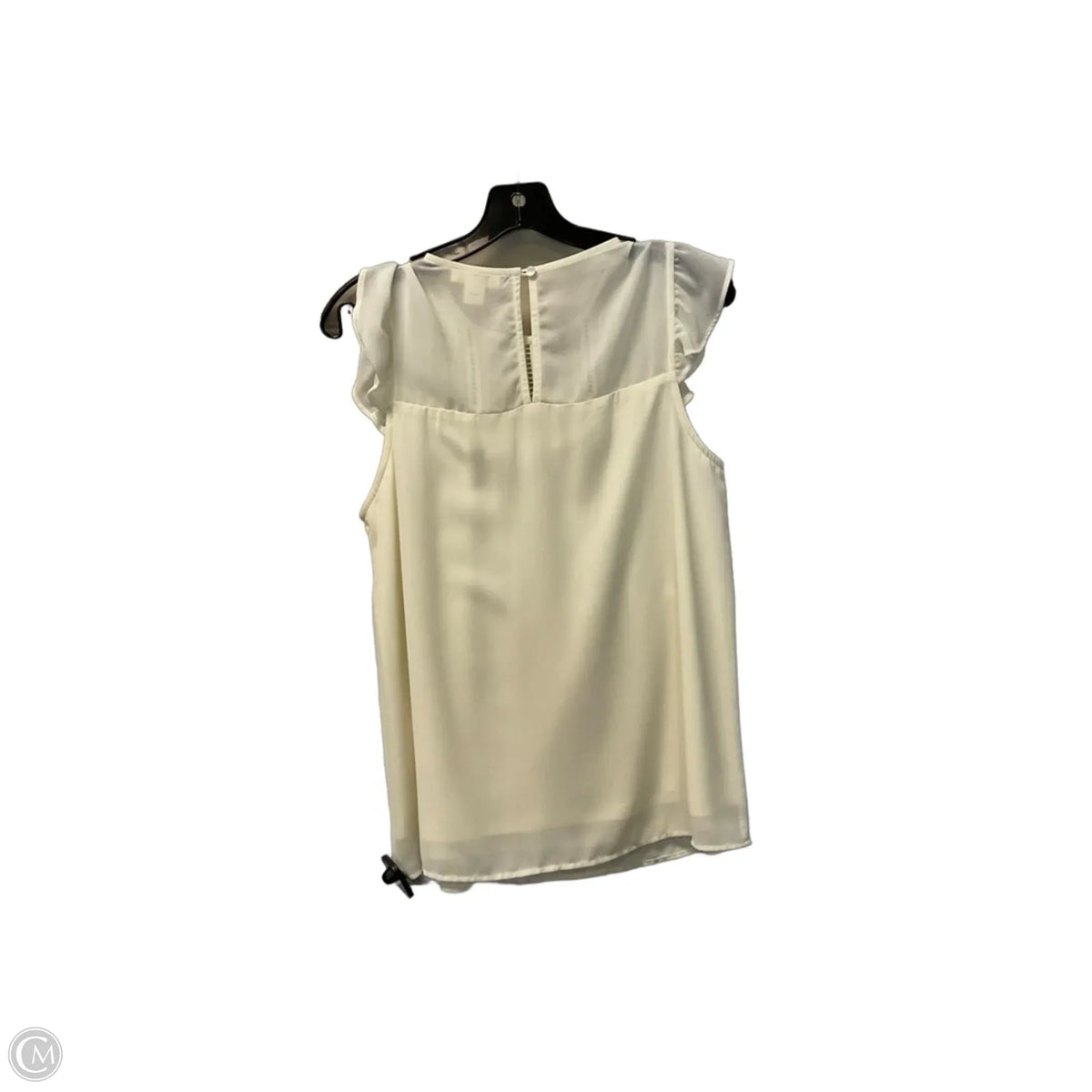 Top Sleeveless By Monteau In White, Size: M