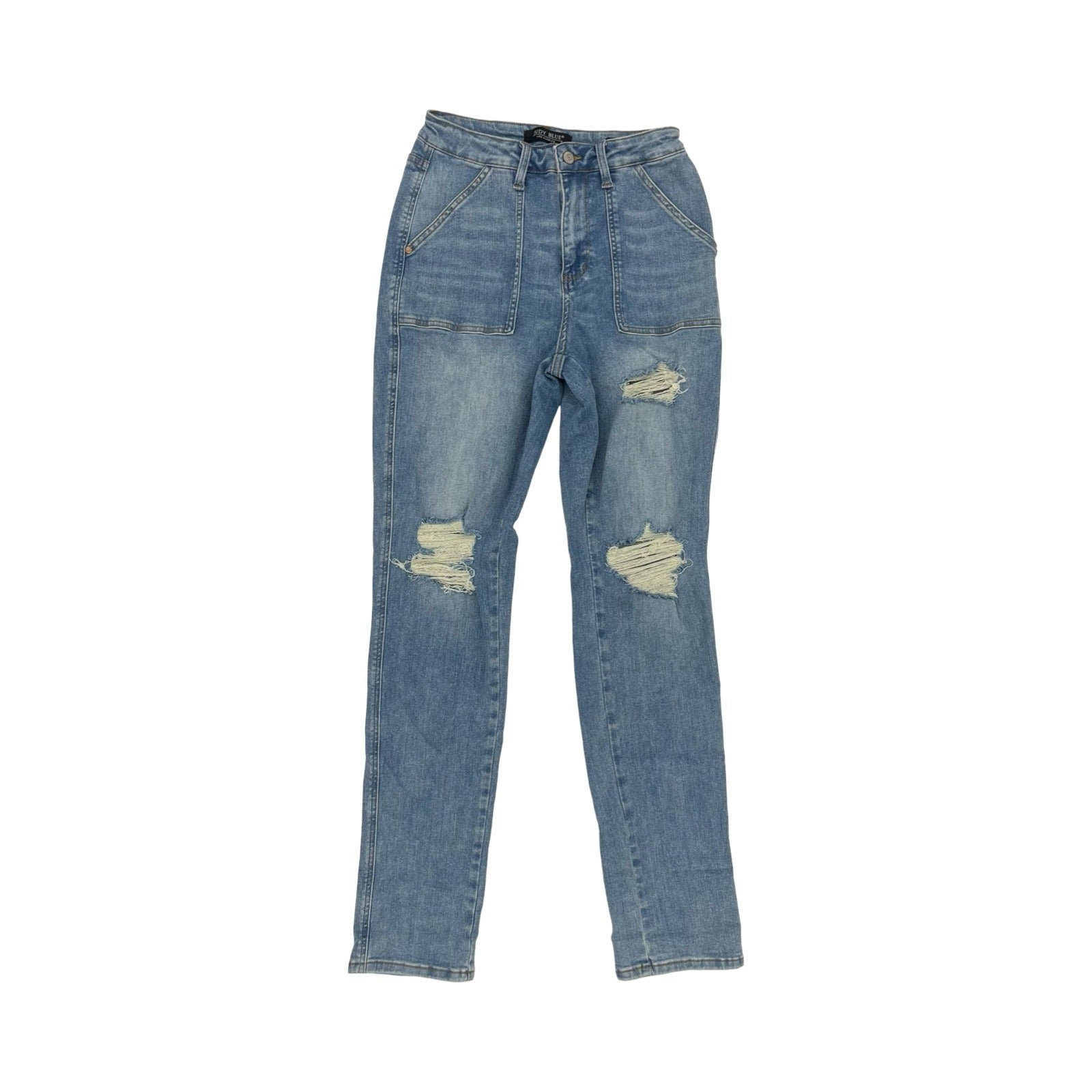 Jeans Boyfriend By Judy Blue In Blue Denim, Size:8