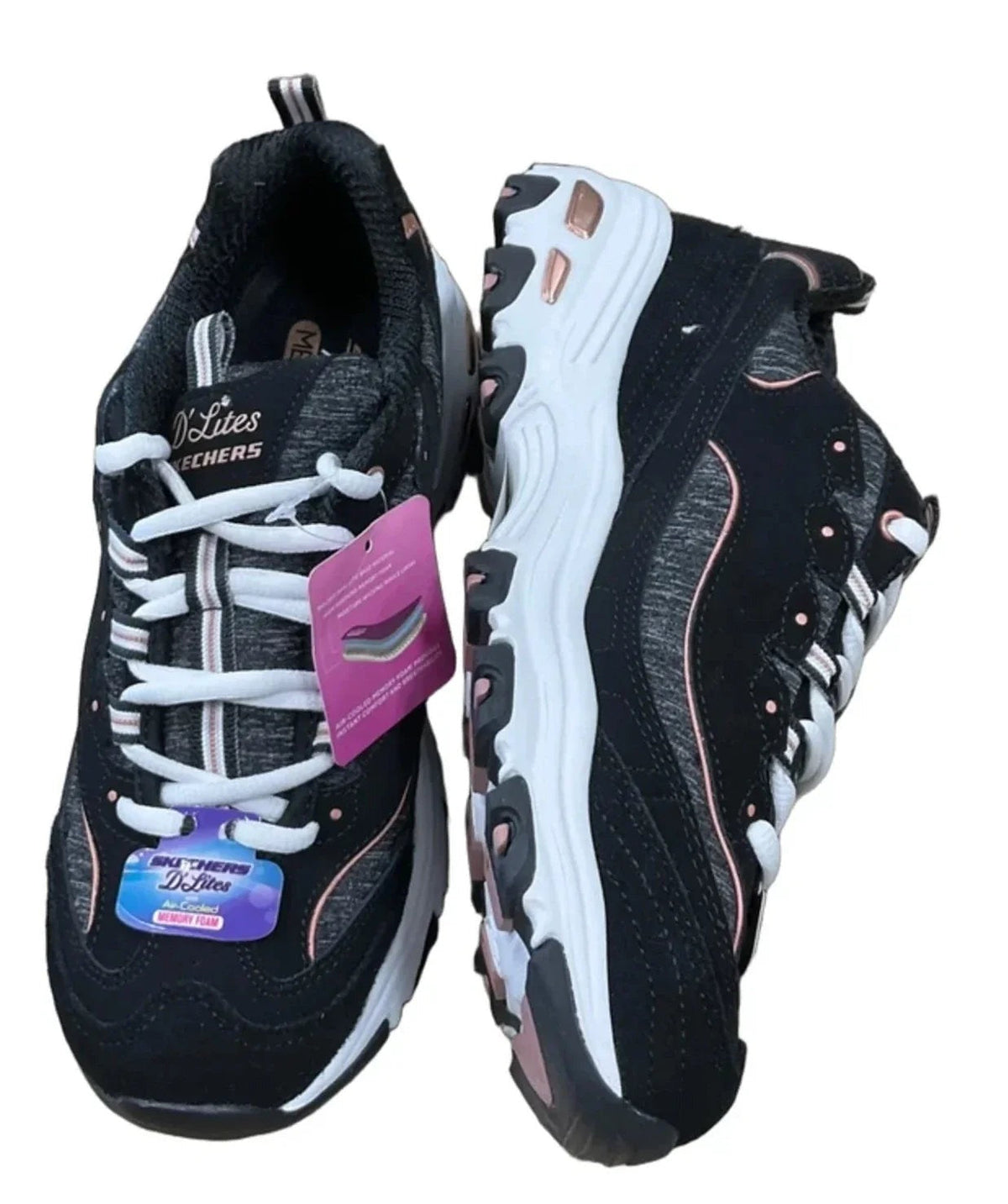 Shoes Athletic By Skechers In Black, Size: 8
