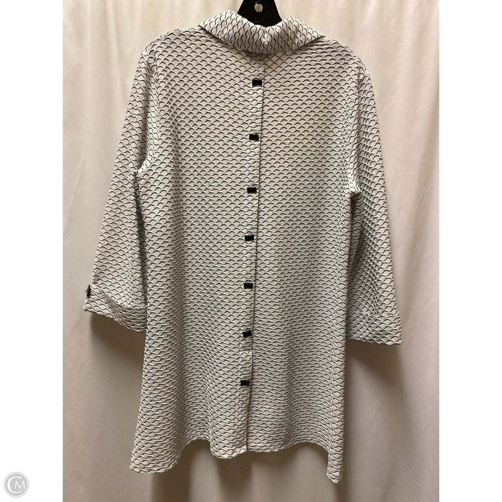 Cardigan By Ali Miles In Black & White, Size: L