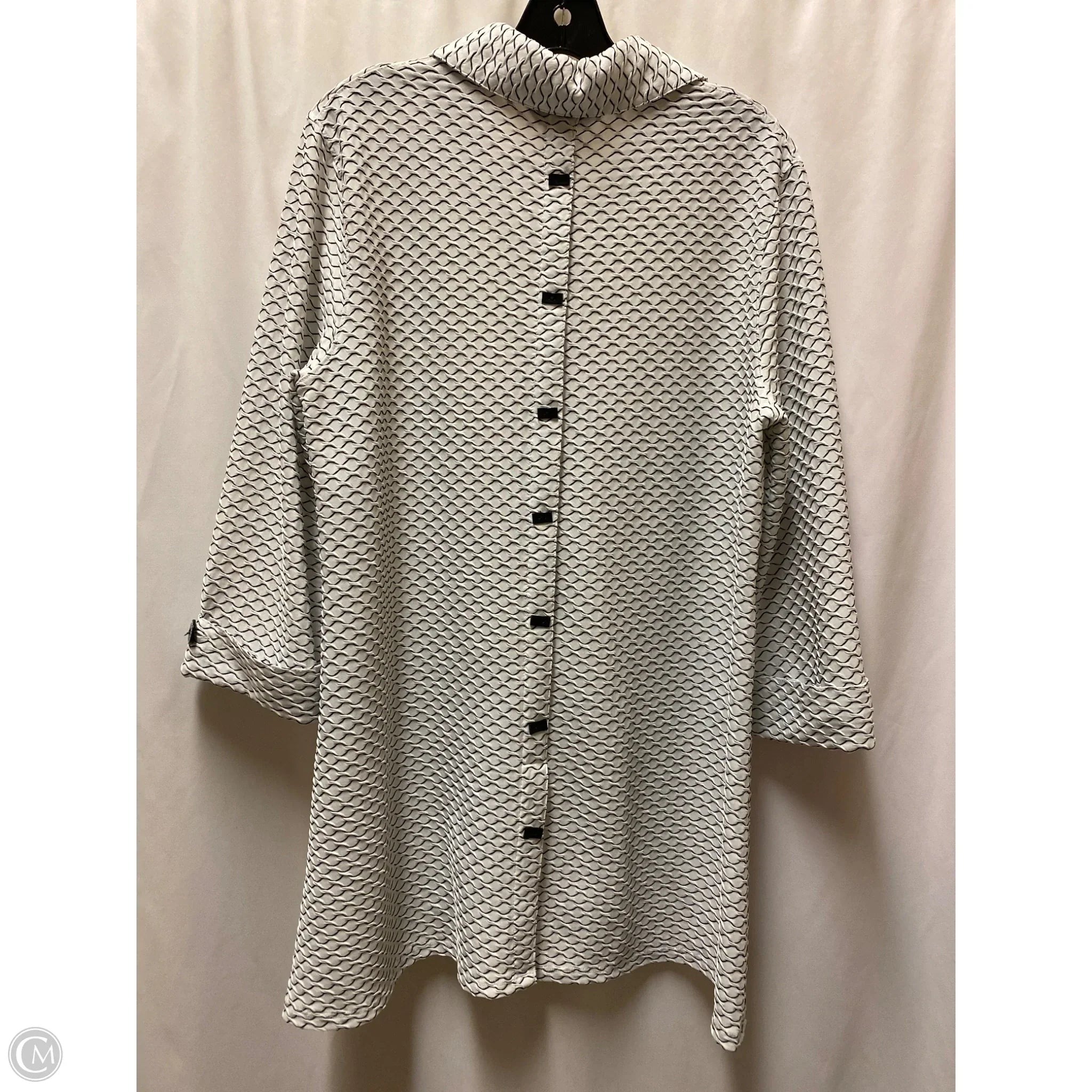 Cardigan By Ali Miles In Black & White, Size: L