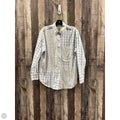 Top Long Sleeve By Abercrombie And Fitch In Checkered Pattern, Size: S