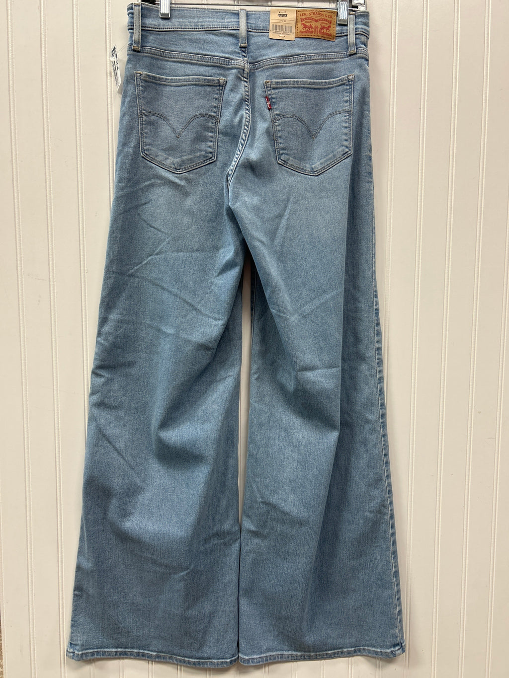 Jeans Wide Leg By Levis In Blue Denim, Size:4 NWT