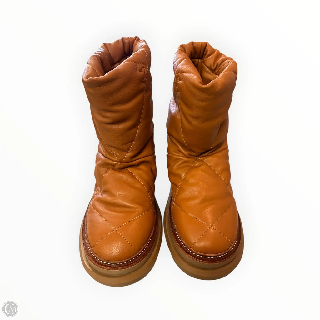 Boots Designer By Tory Burch In Tan, Size: 7.5