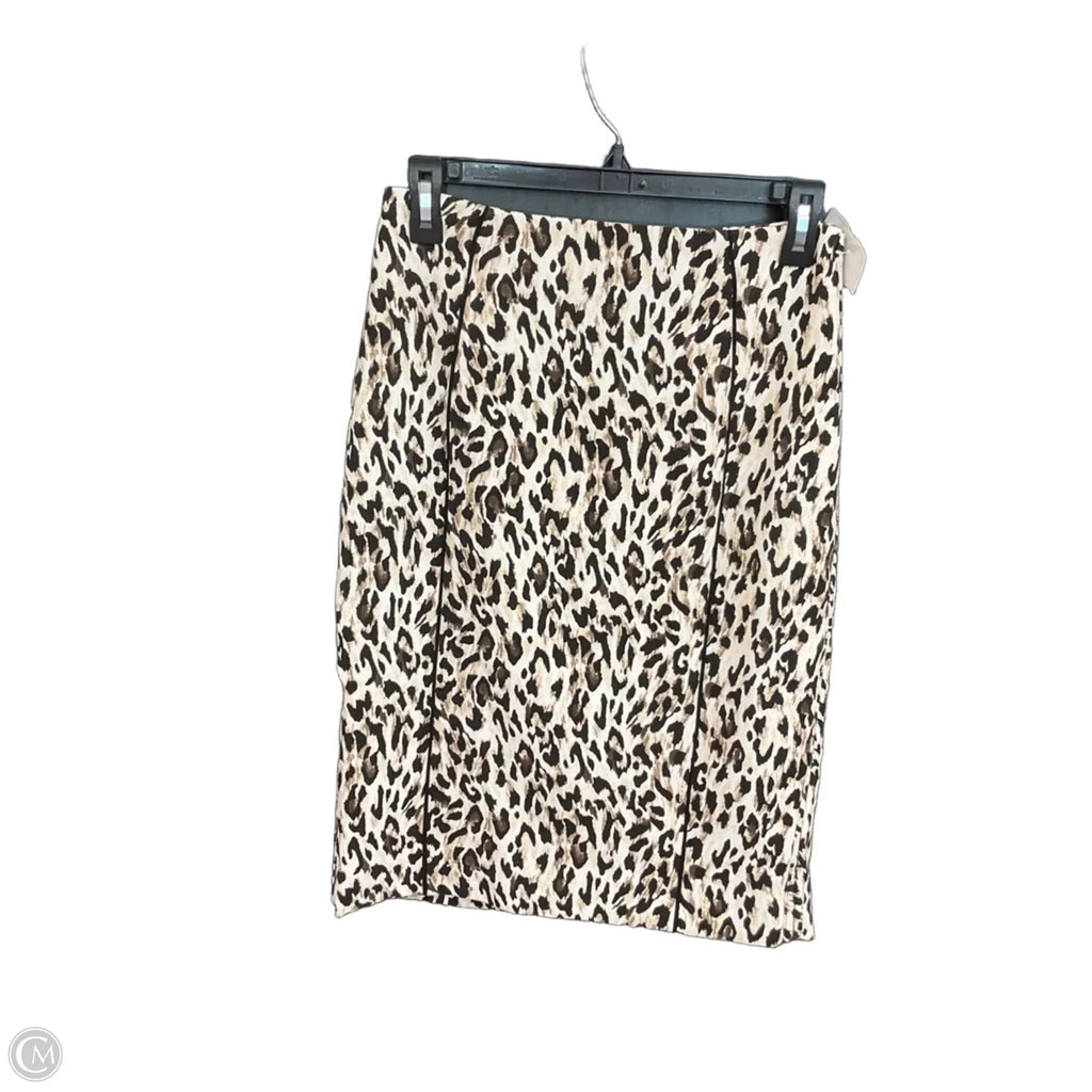Skirt Midi By White House Black Market In Animal Print, Size: 2