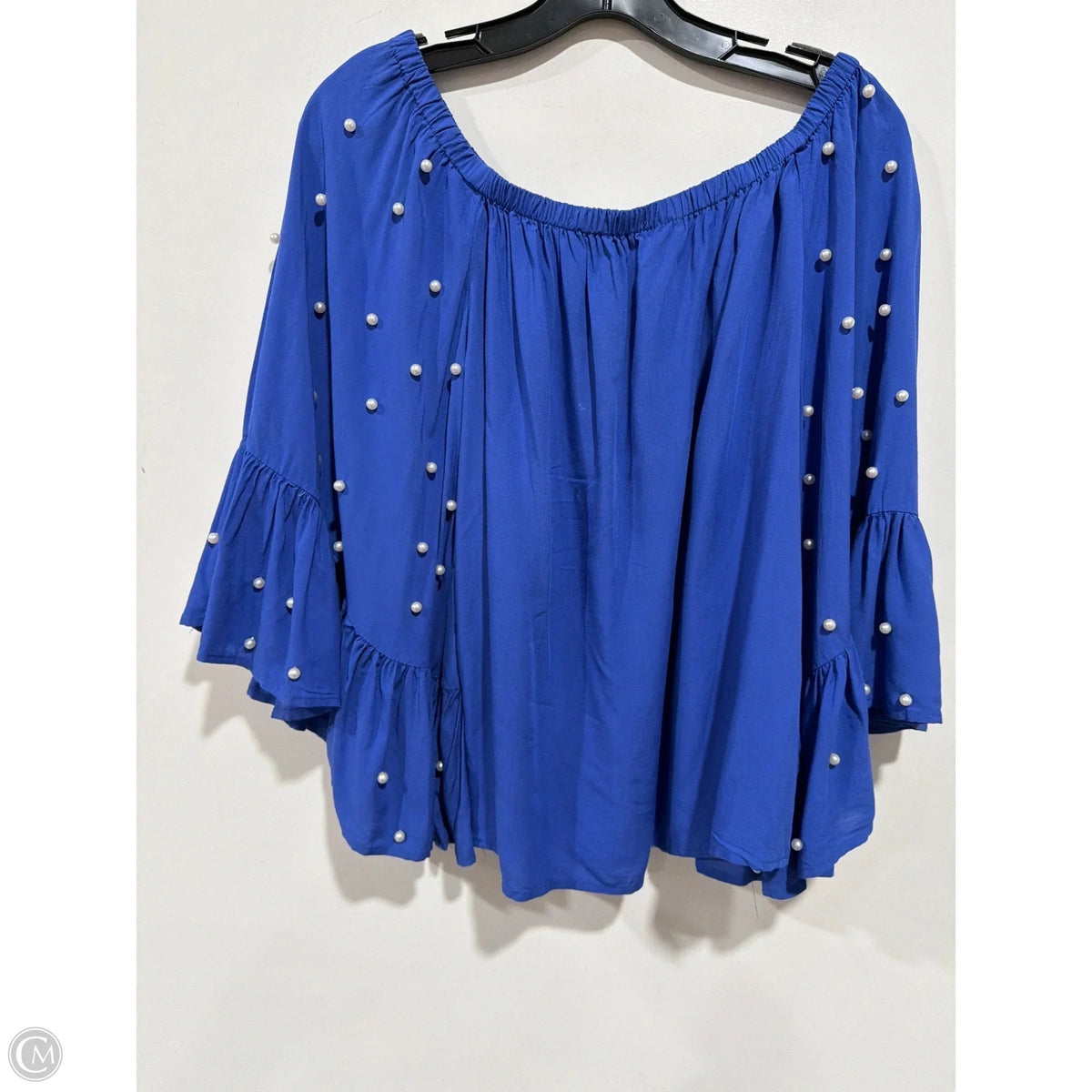 Top Long Sleeve By Entro In Blue, Size: S