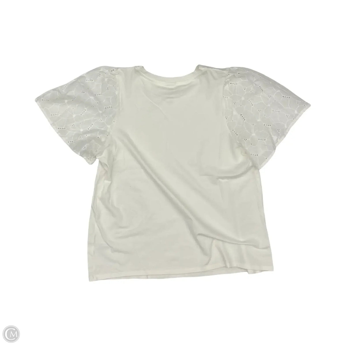 Top Short Sleeve By A New Day In Cream, Size: L
