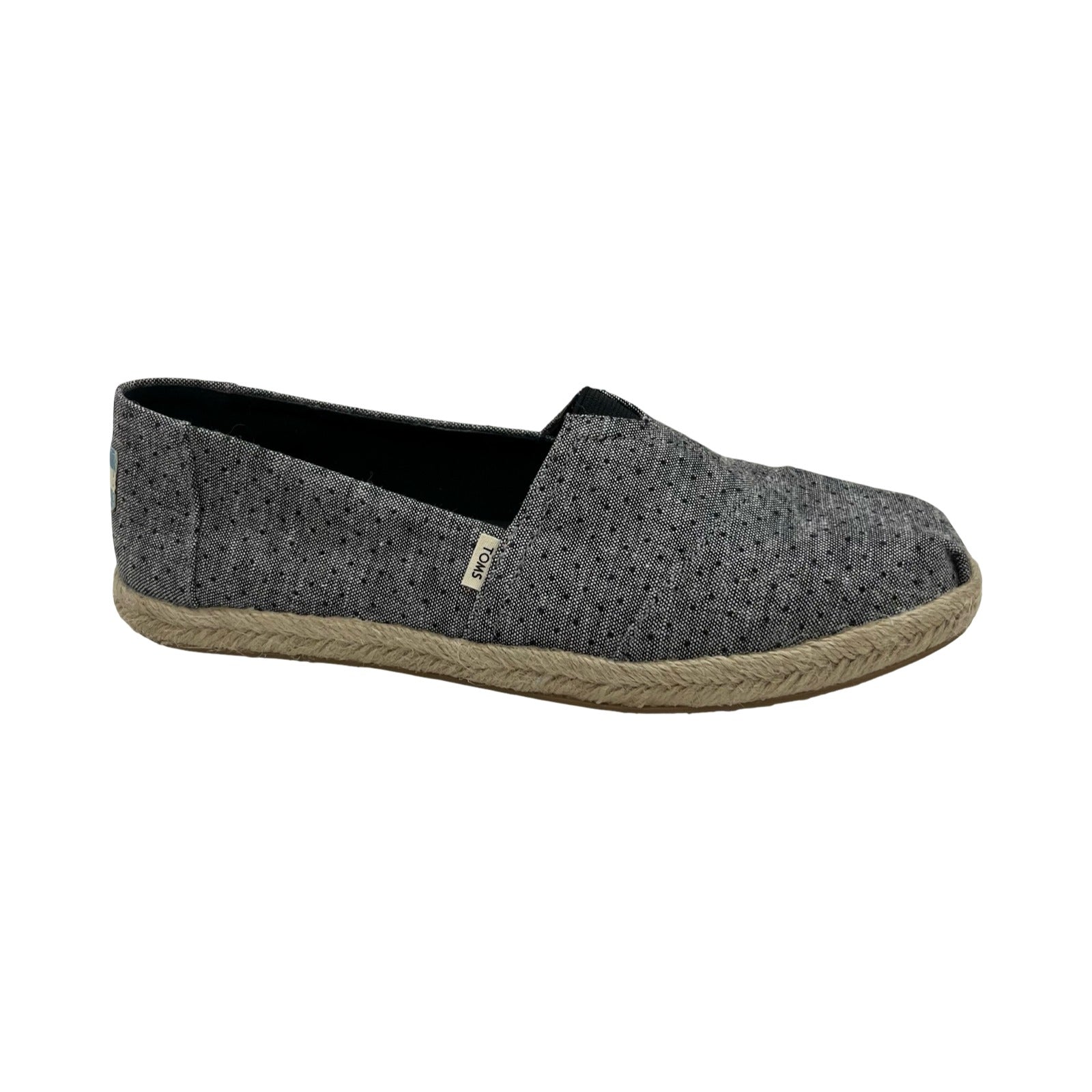 Shoes Flats By Toms In Grey, Size:8