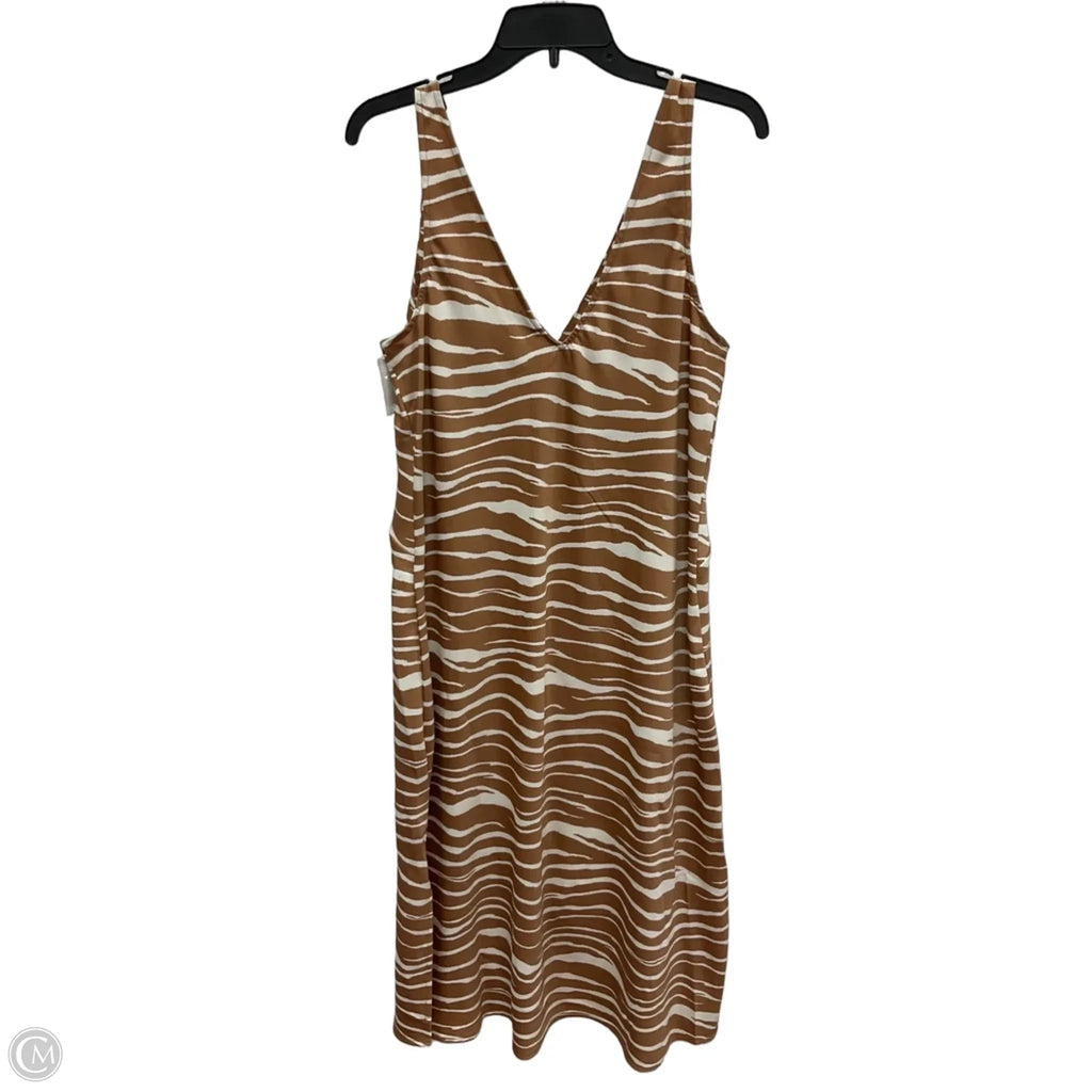 Dress Casual Midi By A New Day In Brown, Size: L