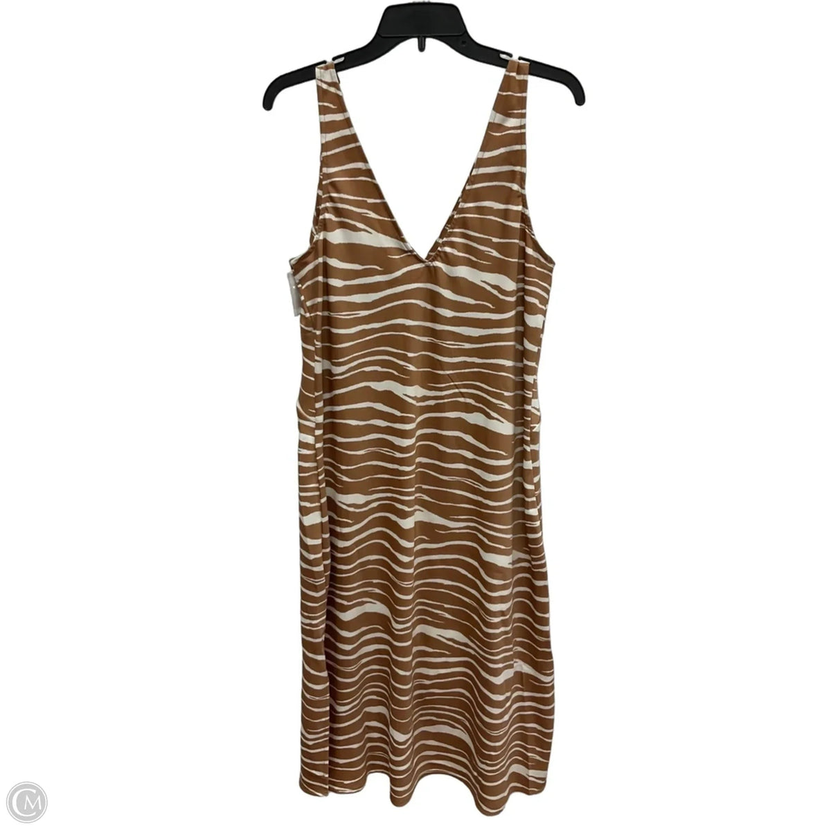 Dress Casual Midi By A New Day In Brown, Size: L