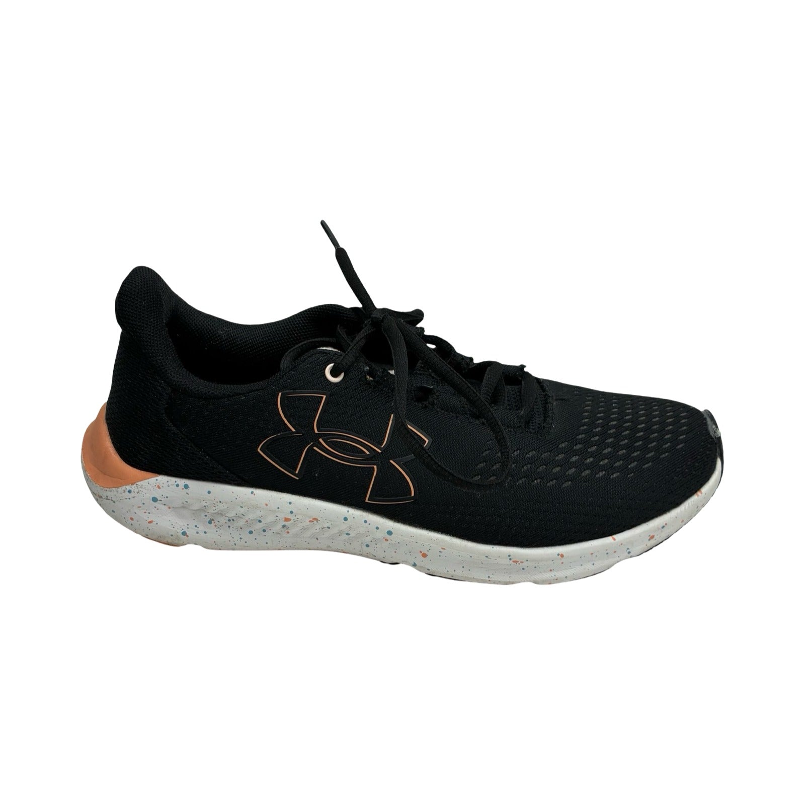 Shoes Athletic By Under Armour In Black & Orange, Size:7.5