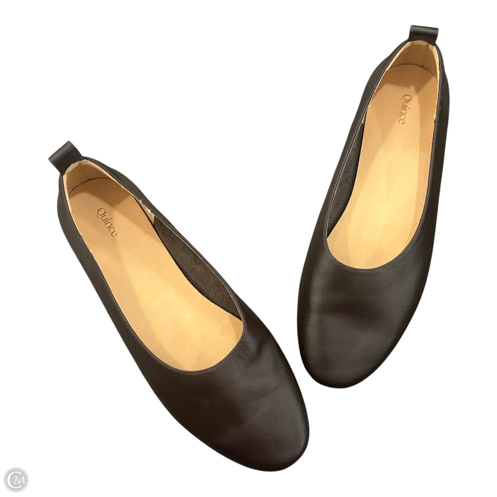 Shoes Flats By Quince In Brown, Size: 10