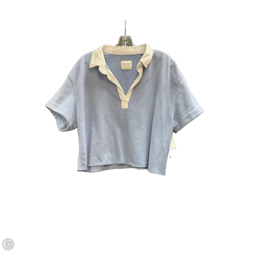 Top Short Sleeve By Abercrombie And Fitch In Blue, Size: Xl