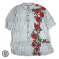 Dress Casual Short By Maeve In Blue & Red & White, Size: 2x