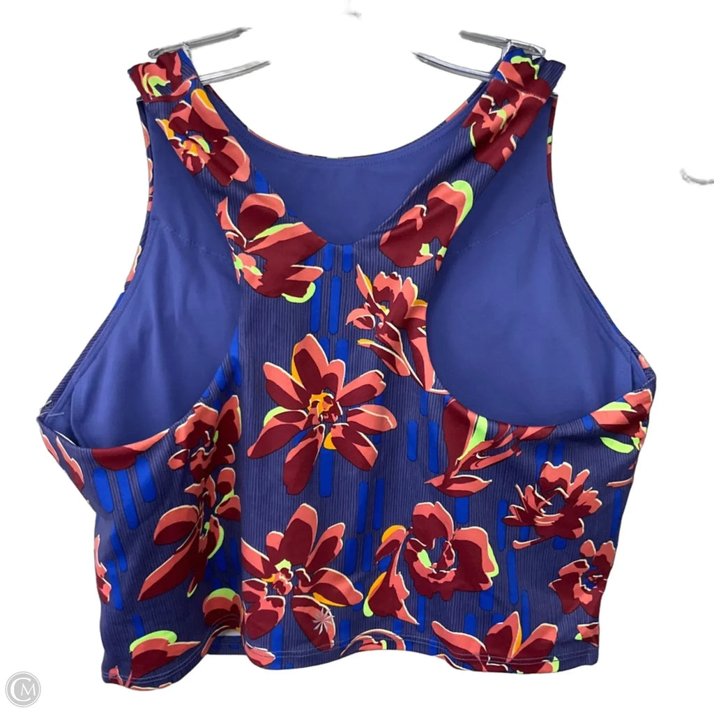 Athletic Tank Top By Athleta In Floral Print, Size: M