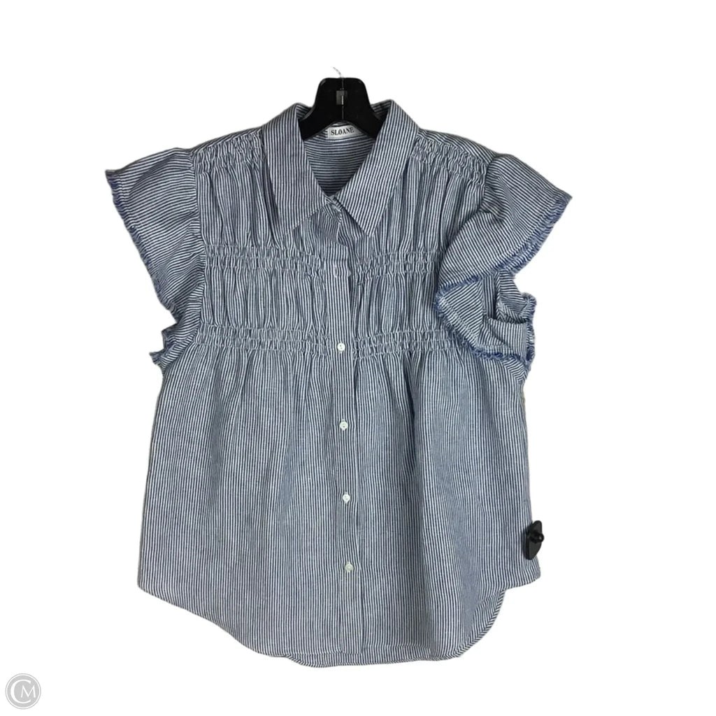 Top Short Sleeve By Cmc In Striped Pattern, Size: L