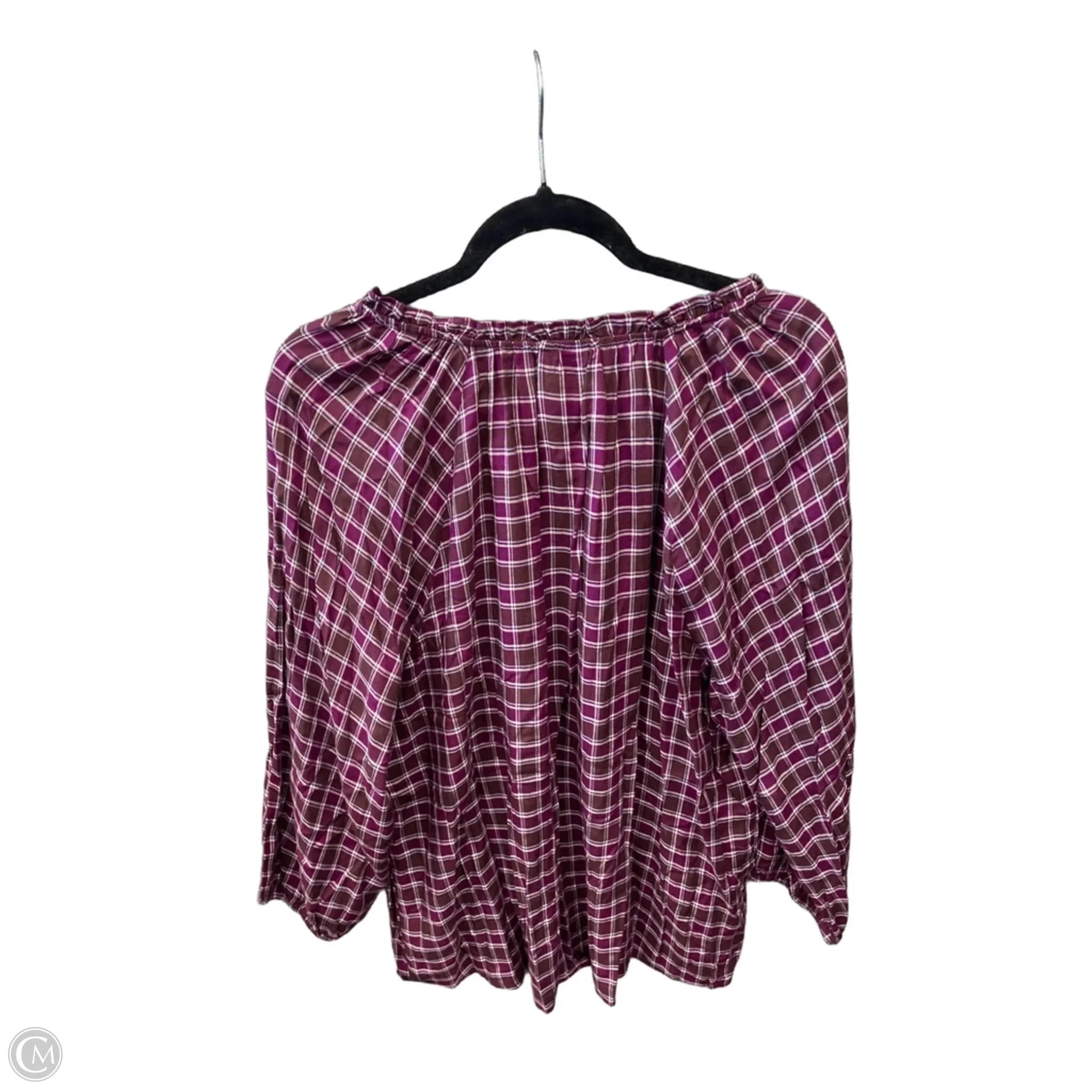 Top Long Sleeve By Croft And Barrow In Purple, Size: Xxl
