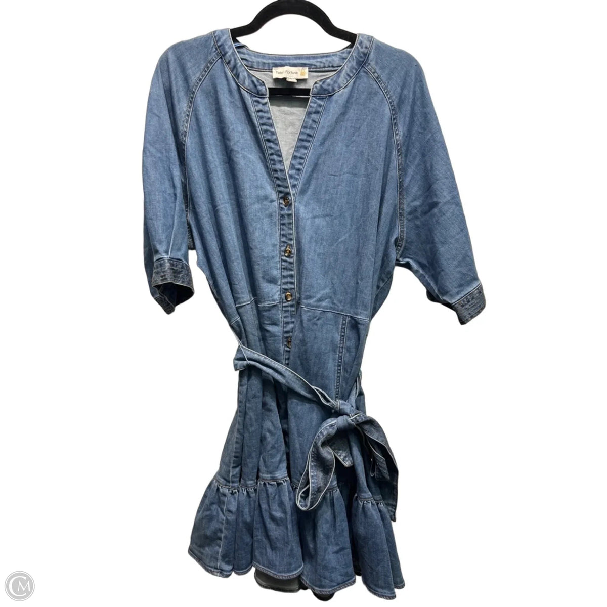 Dress Casual Short By FATE + FORTUNE In Blue Denim, Size: Xl