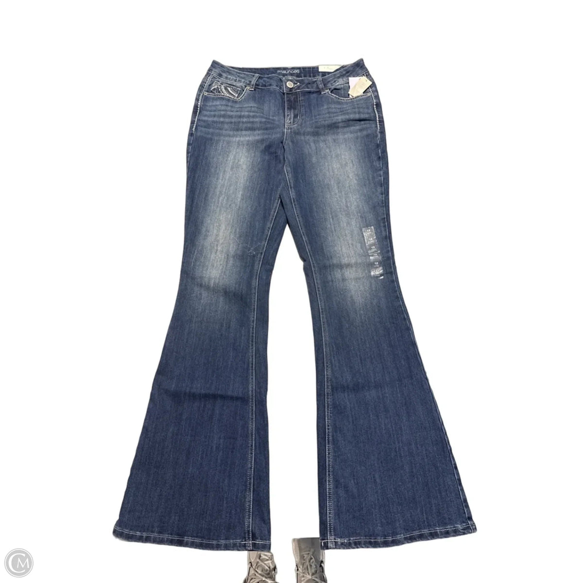 Jeans Boot Cut By Maurices In Blue Denim, Size: 12l