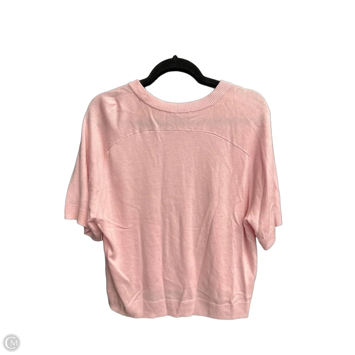Top Short Sleeve By Abercrombie And Fitch In Pink, Size: L