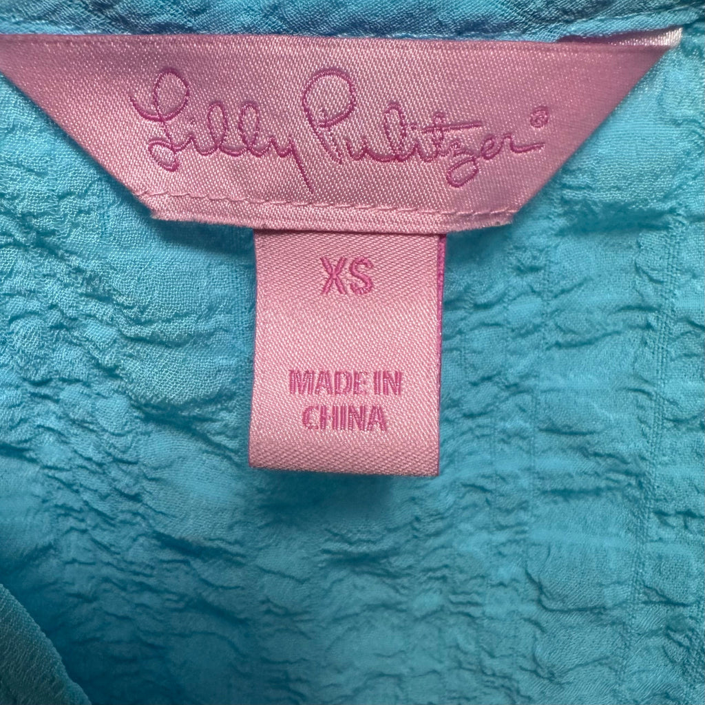 Top Sleeveless Designer By Lilly Pulitzer In Blue, Size: XS