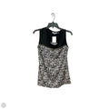 Top Sleeveless By Calvin Klein In Black & White, Size: L