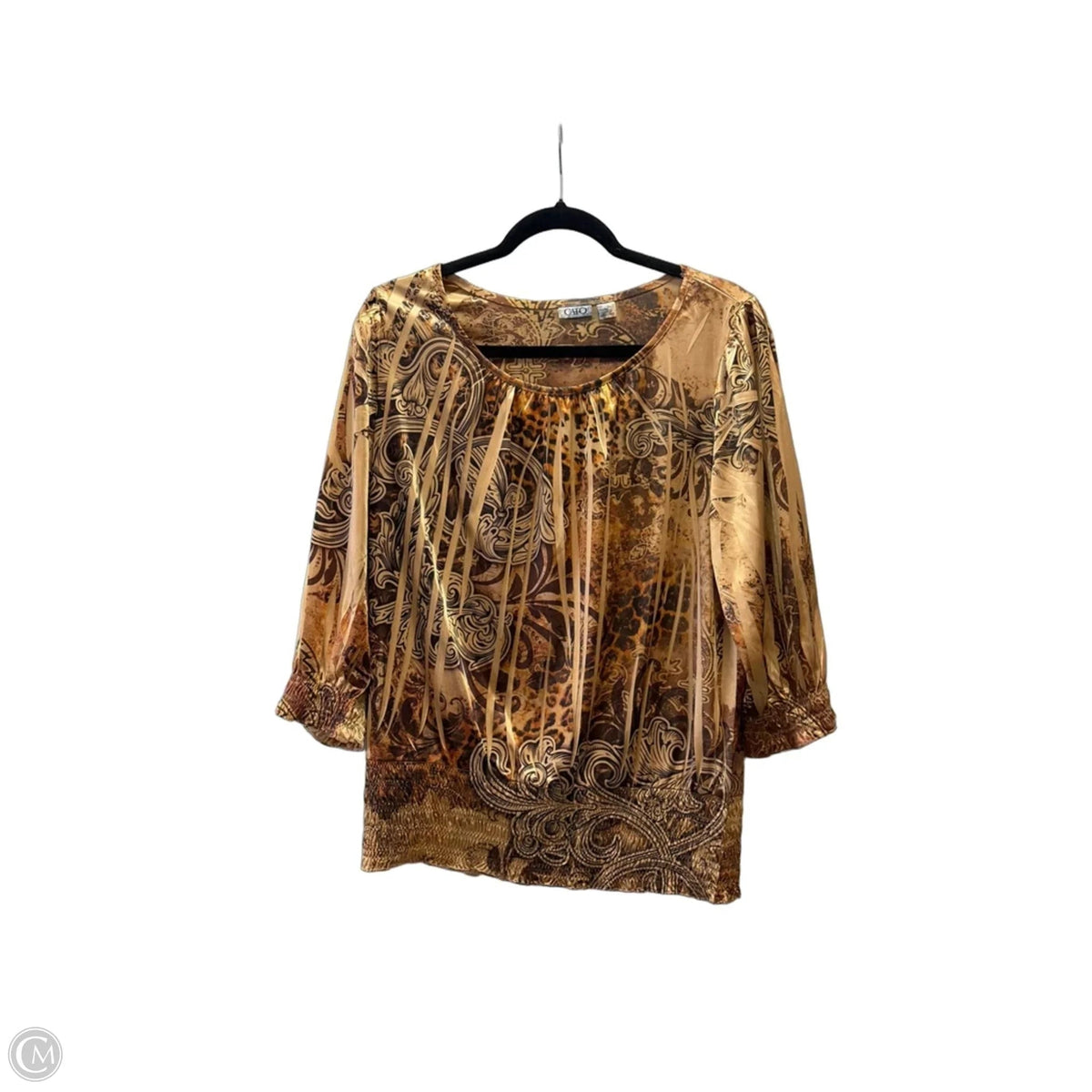 Blouse Long Sleeve By Christopher And Banks In Black, Size: M